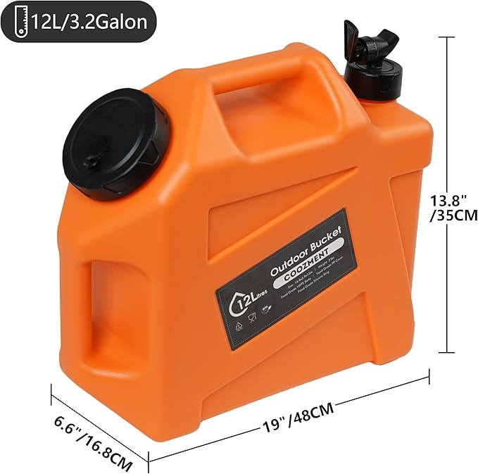 3.2 Gallon/5 Gallon Water Containers with Spigot, BPA Free Water Jug, Military Green Water Tank, Multifunction Water Storage Containers for Camping Outdoor Hiking,Emergency Stroage