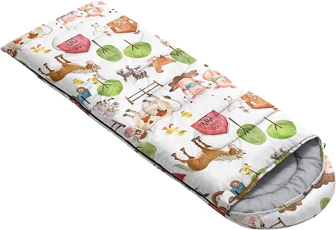 QOOMO Camping Sleeping Bags,3 Season Warm & Cool Weather,Lightweight,Waterproof Sleeping Bags for Adults & Kids,Traveling,and Outdoors,Camping Gear Equipment