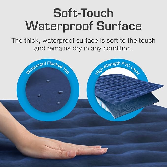 Active Era Luxury Camping Air Mattress with Built in Pump - Twin Air Mattress with USB Rechargeable Pump, Travel Bag - Single Air Mattress for Tent Camping