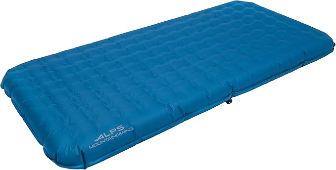 ALPS Mountaineering Vertex Air Bed, Twin or Queen Inflatable Mattress, Versatile Pump Included