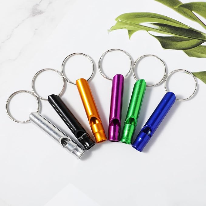 12 Pcs Emergency Whistle Survival,Gather Team Members Outdoors,Hyper Whistle Keychain, 571534_1_y6pB5tXFy