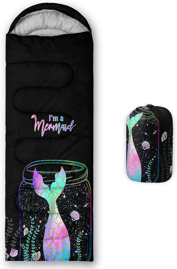 BailiPromise Camping Sleeping Bags,3 Season Warm & Cool Weather,Lightweight,Waterproof Sleeping Bags for Adults & Kids,Traveling,and Outdoors,Camping Gear Equipment