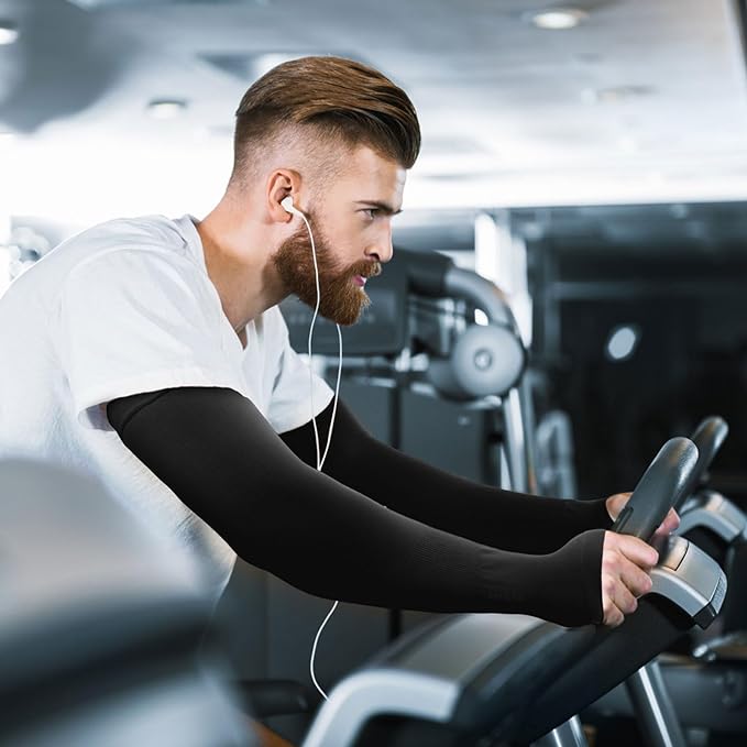 GOUNOD Gardening Sleeves to Cover Arms for Women with Thumb Holes-Sun Protection SPF Cooling Driving UV Blocking