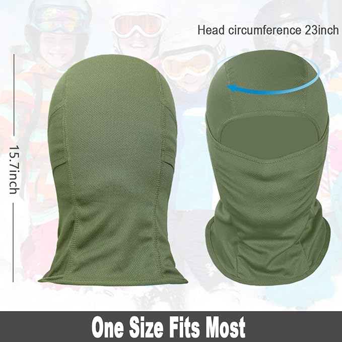 Achiou Ski Mask for Men Women, Balaclava Face Cover, Shiesty Mask UV Protector Lightweight for Motorcycle Snowboard