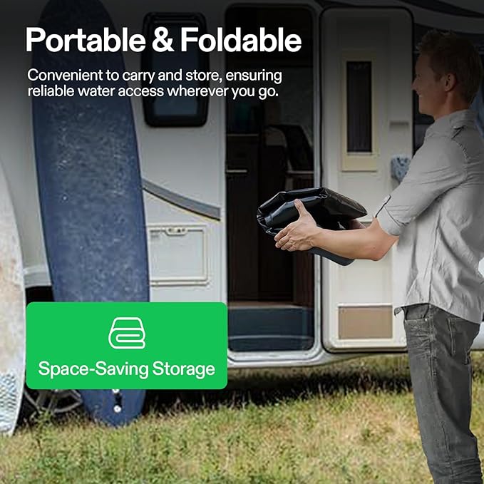 VIVOSUN 400 L/106 Gal Water Bladder, Foldable and Portable Water Storage Bag for RV, Camping, Garden Watering, Agricultural Irrigation, Drought Resistance, Firefighting