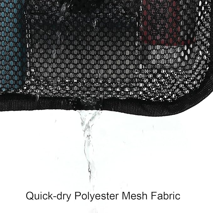 Hanging Mesh Shower Caddy for Bathroom - Quick Drying Portable Shower Organizer with Multiple Pockets for Soap,Shampoo and Cruise Ship Essentials Saving Bathroom Storage,Black,2 Pack