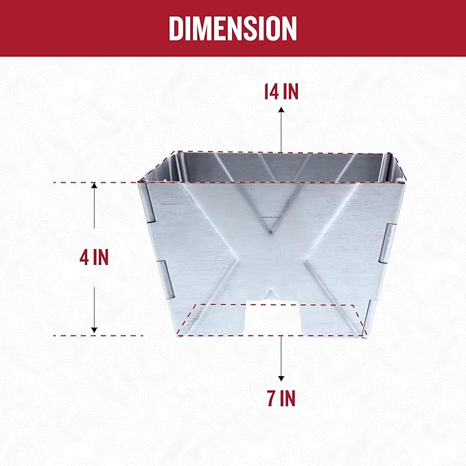 FIREDISC Wind Helmet Stainless Steel Wind Protection Cover TCGWH4L, Wind Screen for Camp Stoves Designed for FIREDISC Cookers, Camping Stove Windscreen Maintains Even Heat and Delicious Cooking