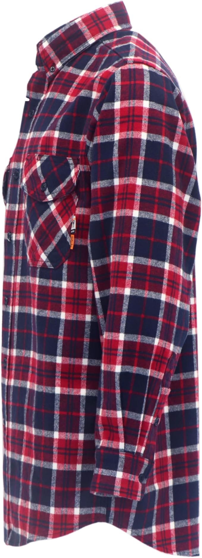 VATRENUS FR Shirts for Men Plaid Flannel Jacket 8.5oz Heavyweight Flame Resistant Welding Shirt