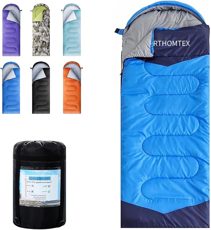 Sleeping Bags for Adults,Kids & Girls-Warm & Cold Weather Lightweight Waterproof Sleeping Bag Backpack with Compact Bag,Great for 3-4 Seasons Hiking,Camping and Outdoor