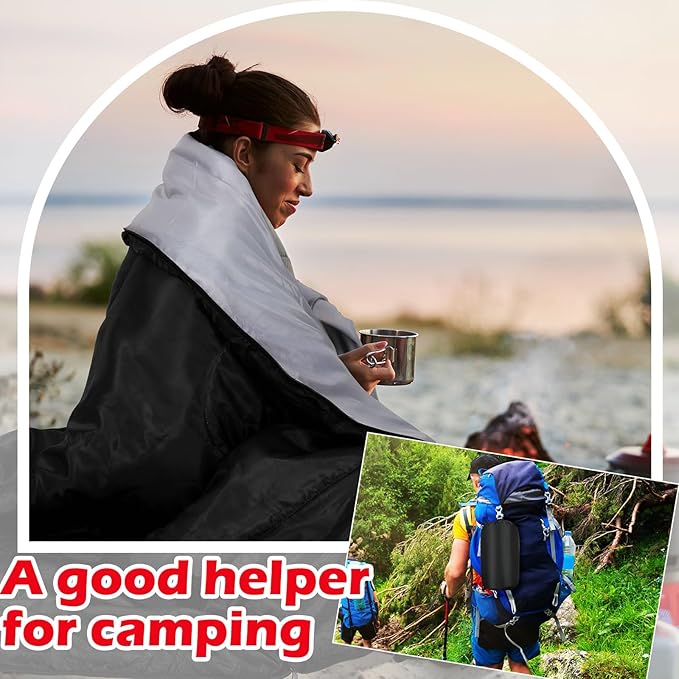 Macarrie 12 Pack Camping Sleeping Bags for Adults Bulk Cold Weather Kids Sleeping Bag for Homeless Lightweight Waterproof Compression Sack for Backpacking Traveling Hiking Outdoor