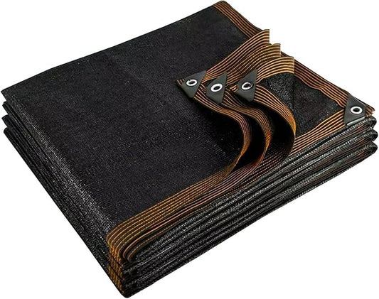 90% Black Shade Cloth for Patio, 4x8 FT Mesh Tarp Sun Shade Cloth with Grommets, Sun Protection Sail for Garden Greenhouse Pergola Barns Kennel Patio Outdoor Neting Cover