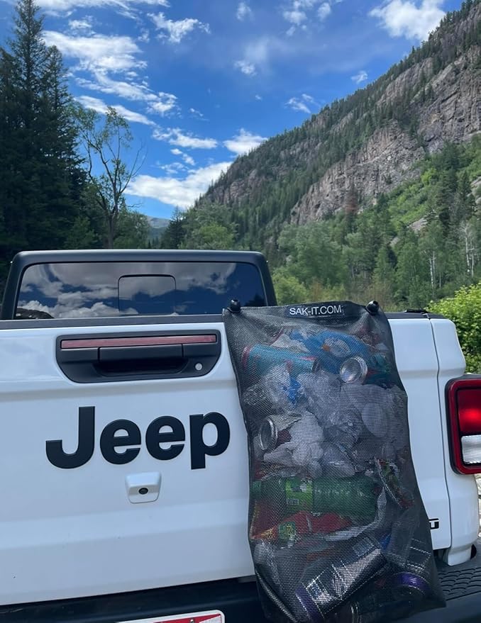 SAK-IT Scrap SAK Off Road Trash Bag. Fits SxS, ATV, Rock Crawler, Mud Truck, Golf Cart, Boat, UTV. Universal Fit for Polaris, Kawasaki, Honda, Jeep.