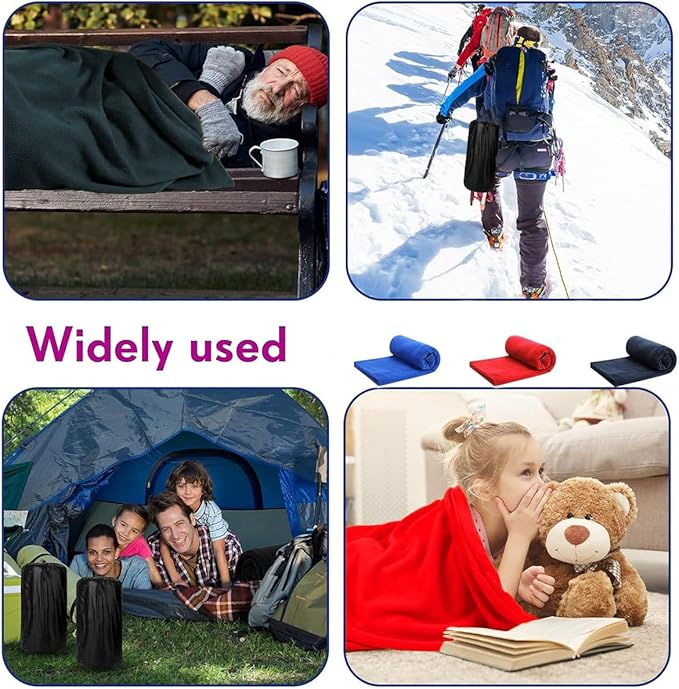 Fleece Sleeping Bag Liner, Sleeping Sack Adult Travel, Sleeping Bag Sheets, Lightweight Travel Camping Sheet, 71 in x 32 in, Unisex Adult