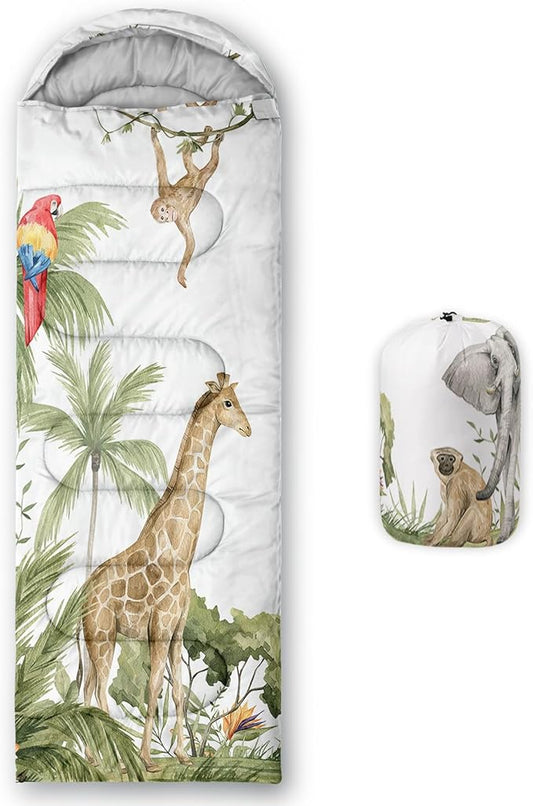 QOOMO Camping Sleeping Bags,3 Season Warm & Cool Weather,Lightweight,Waterproof Sleeping Bags for Adults & Kids,Traveling,and Outdoors,Camping Gear Equipment