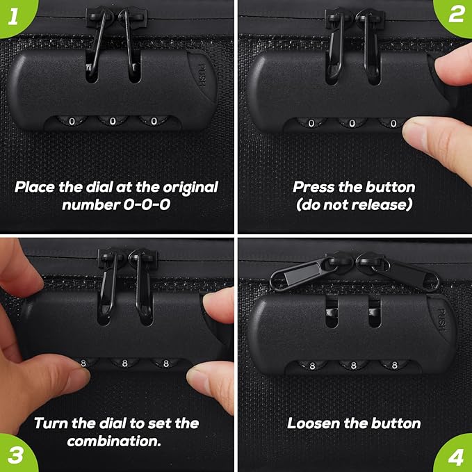 Fireproof Document Bag with Lock, Upgraded Fireproof, Heat Insulated & Waterproof Box for Document,Portable Storage for Home and Travel, Suitable for Document and Laptop