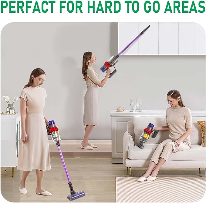 Replacement Wand Tube Quick Release Compatible for V15 V11 V10 V8 V7 Vacuum Accessories Parts, Extension Cleaner Attachment for Home Office Purple