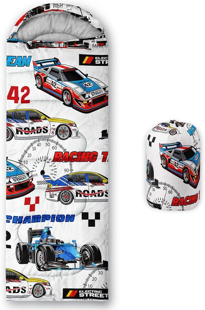 Print sleeping bag,sleeping bags,Outdoor Camping Sleeping Bag，Suitable For Children Boys And Girls Portable,Waterproof,Compact And Lightweight,Great For Outdoor Camping,Backpacking And Hiking