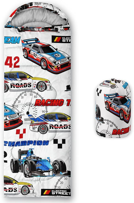 Print sleeping bag,sleeping bags,Outdoor Camping Sleeping Bag，Suitable For Children Boys And Girls Portable,Waterproof,Compact And Lightweight,Great For Outdoor Camping,Backpacking And Hiking