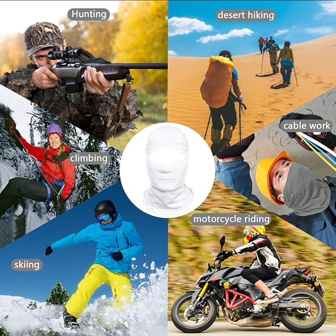 Achiou Ski Mask for Men Women, Balaclava Face Cover, Shiesty Mask UV Protector Lightweight for Motorcycle Snowboard