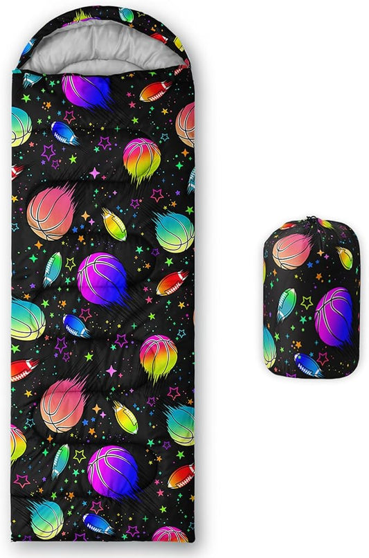 QOOMO Camping Sleeping Bags,3 Season Warm & Cool Weather,Lightweight,Waterproof Sleeping Bags for Adults & Kids,Traveling,and Outdoors,Camping Gear Equipment