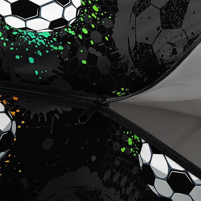 AILONEN Blue Glowing Basketball Sleeping Bag for Kids Boys,Warm and Cool Weather,Lightweight,Waterproof Backpacking,City Theme Ball Sports Sleeping Bag for Camping