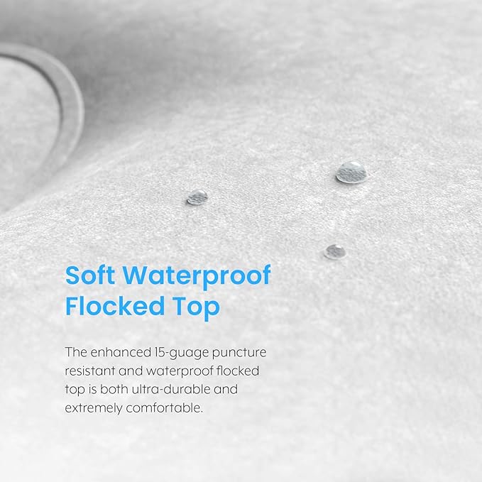 Active Era Premium 20" Queen Air Mattress with Built in Pump, Raised Pillow, Puncture Resistant Waterproof Soft Top, Elevated Inflatable Bed for Guests Queen Size Blow Up Mattress, Quick Electric Pump