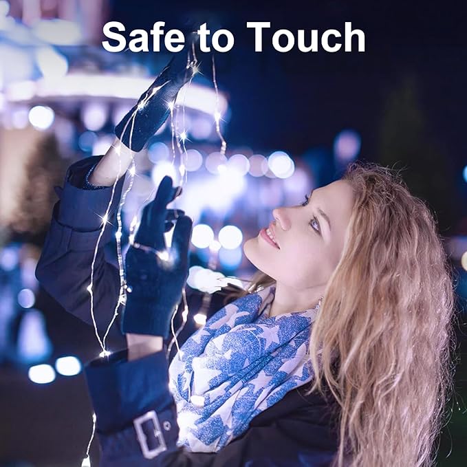 2Pack LED Fairy String Lights,16ft 50 LED with Remote and Timer, 8 Modes, USB Powered and Battery Powered String Lights for Bedroom Party Indoor Christmas Decoration