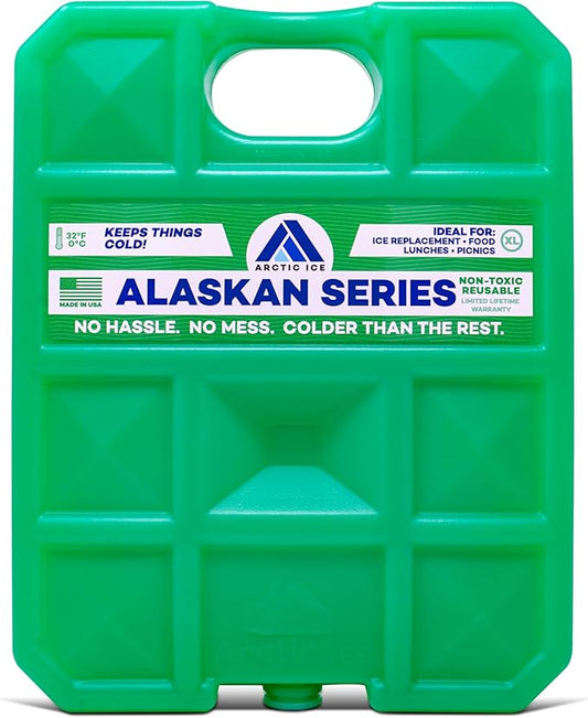 Arctic Ice Alaskan Series Long Lasting Reusable Ice Pack - Freezes at 32° Fahrenheit - Keeps Food & Drinks Cool Without The Risk of Freezing