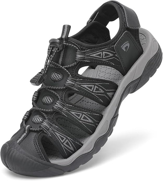 Dannto Women's Sport Hiking Sandals Closed Toe Outdoor Athletic Walking Sandal Lightweight Summer Water Shoes