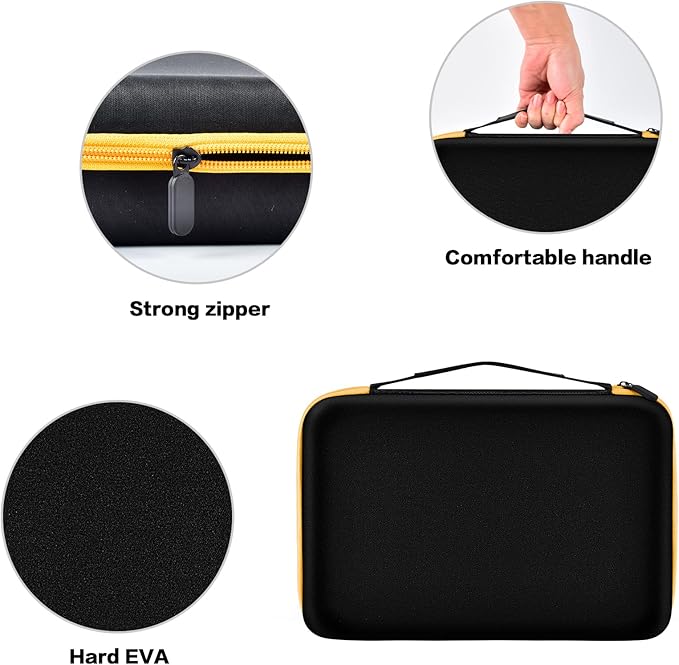 Battery Organizer Storage Case with Tester, Batteries Holder Box Carrying Container Bag, Garage Vault Organization Holds 162+ Battery Variety Pack AA AAA AAAA C D 9V 3V Lithium(No Batteries)