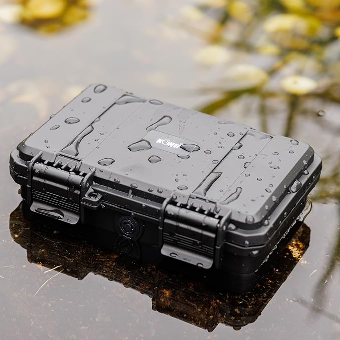 KIWIFOTOS 24 Slots 21700/20700 Battery Storage Case IP67 Waterproof Hard Case Batteries Caddy Organizer Holder for Household & Outdoor Camping (Battery Not Included)