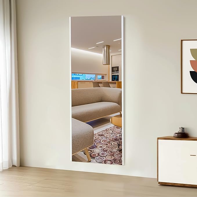 Nano Full Length Mirror Shatterproof Oversized Full Body Glassless Mirror for Home Gym Dance Studio and Workout Room 36" x 72" Gold