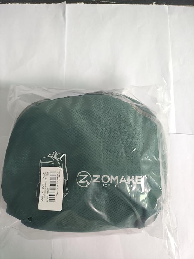 ZOMAKE Lightweight Packable Backpack 30L, Foldable Hiking Backpacks Water Resistant Compact Folding Daypack for Travel(Dark Green)