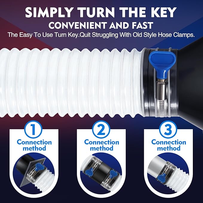 6" x 5' PVC Dust Collection Hose, Puncture-Resistant, Heavy-Duty Flexible Clear Fume Hose with Carbon Steel Wire Coil for Dust Collection Systems, Woodworking, Workshops