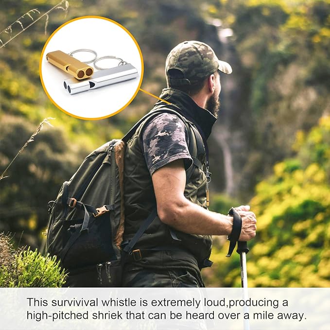 120 dB Loud Emergency Survival Whistle with Lanyard - Suitable for Coaches, Teachers, Dog Training, Kayak Accessories, and Hiking Safety Tool