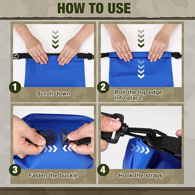 1 Set Bear Food Bag for Camping Ultralight Food Hanging System Includes Waterproof Bear Bag, Nylon Ropes, Hooks for Camping Backpacking