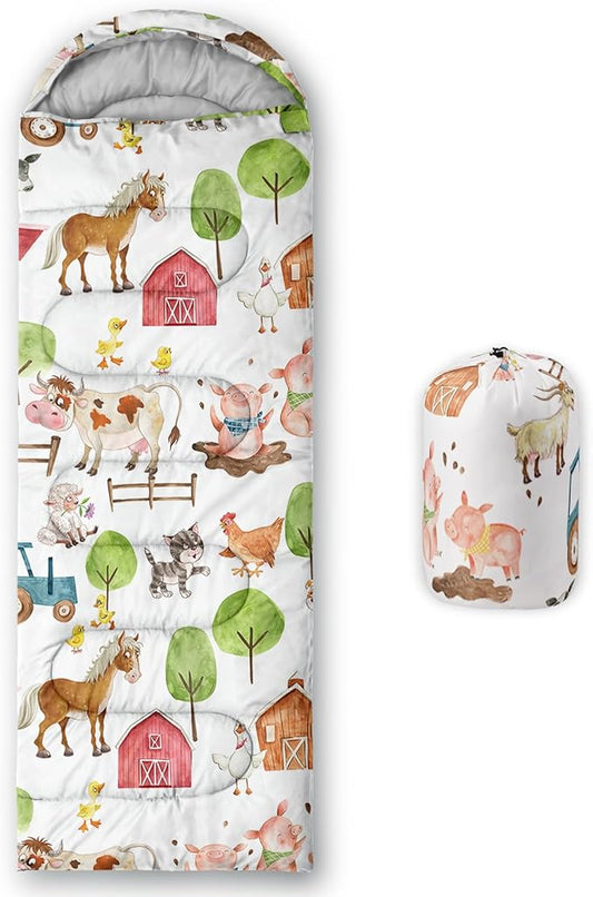 QOOMO Camping Sleeping Bags,3 Season Warm & Cool Weather,Lightweight,Waterproof Sleeping Bags for Adults & Kids,Traveling,and Outdoors,Camping Gear Equipment