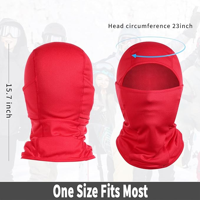 Achiou Ski Mask for Men Women, Balaclava Face Cover, Shiesty Mask UV Protector Lightweight for Motorcycle Snowboard