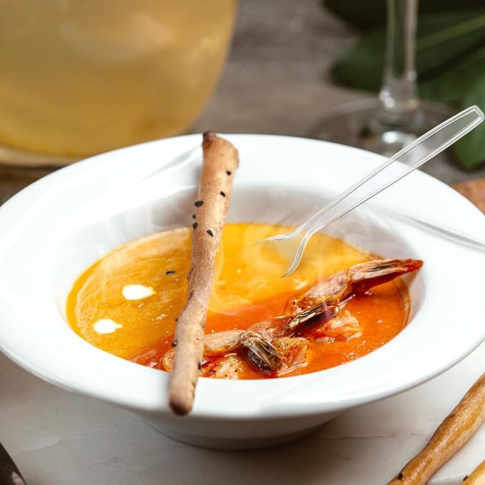 1500 Count Clear Plastic Spoons Bulk - Plastic Silverware Spoons Heavy Duty, Premium Disposable Spoons, BPA-Free, Heat Resistant, Suitable for Parties, Events, and Everyday Use