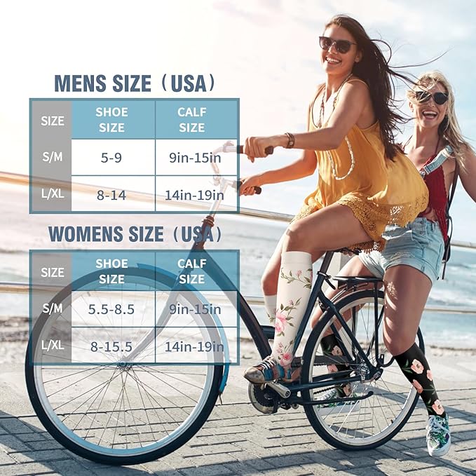 6 Pack Copper Compression Socks for Women and Men Circulation-Best Support for Medical, Running,Nursing,Athletic