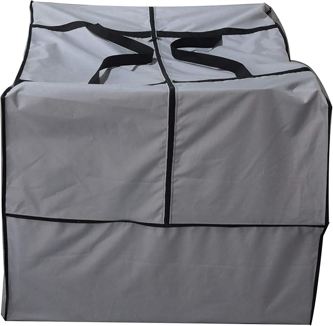Outdoor Square Cushion/Cover Storage Bag, Protective Zippered Storage Bags with Handles, 32''L x 32''W x 24''H
