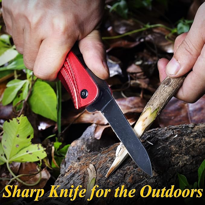 RoverTac Camping Hatchet Multitool Axe Survival Gear, 14-in-1 Multi Tool Axe Hammer Knife Saw Bottle Opener Fire Starter Whistle, Gifts for Men Dad Him, Perfect for Camping Survival Hiking Fishing