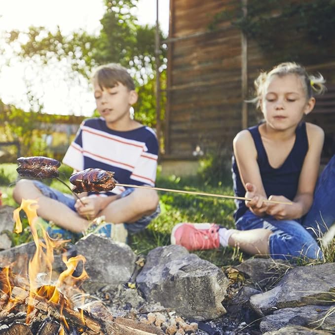36 Inch Bamboo S'Mores Sticks.Use To Marshmallows,BBQ,Roasting,Camping.6mm Diameter.More Size Choices 6"/8"/10"/12"/36"(100 PCS)
