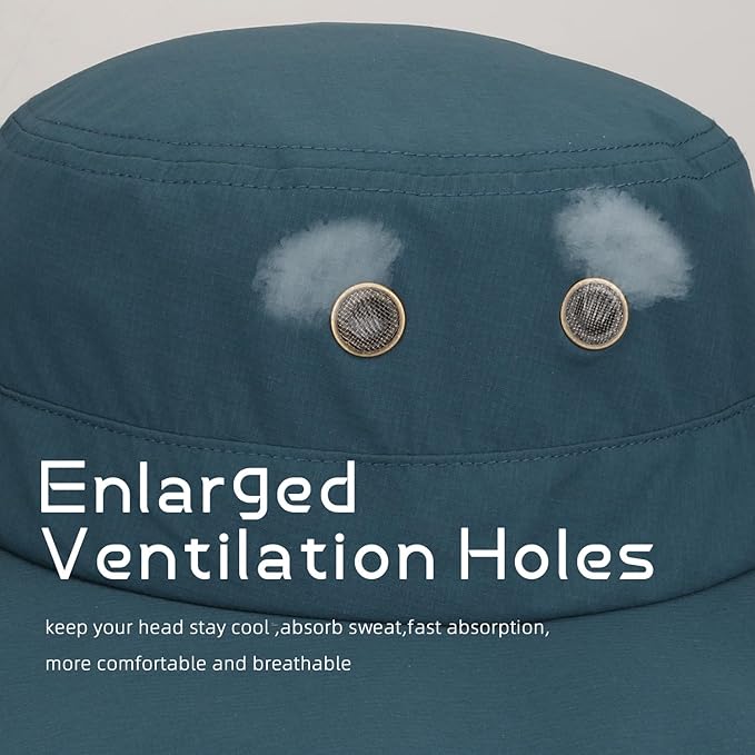 Fishing Hat Sun Protection Hat Mosquito Head Net for Outdoors Bucket Hat with Hidden Net Mesh