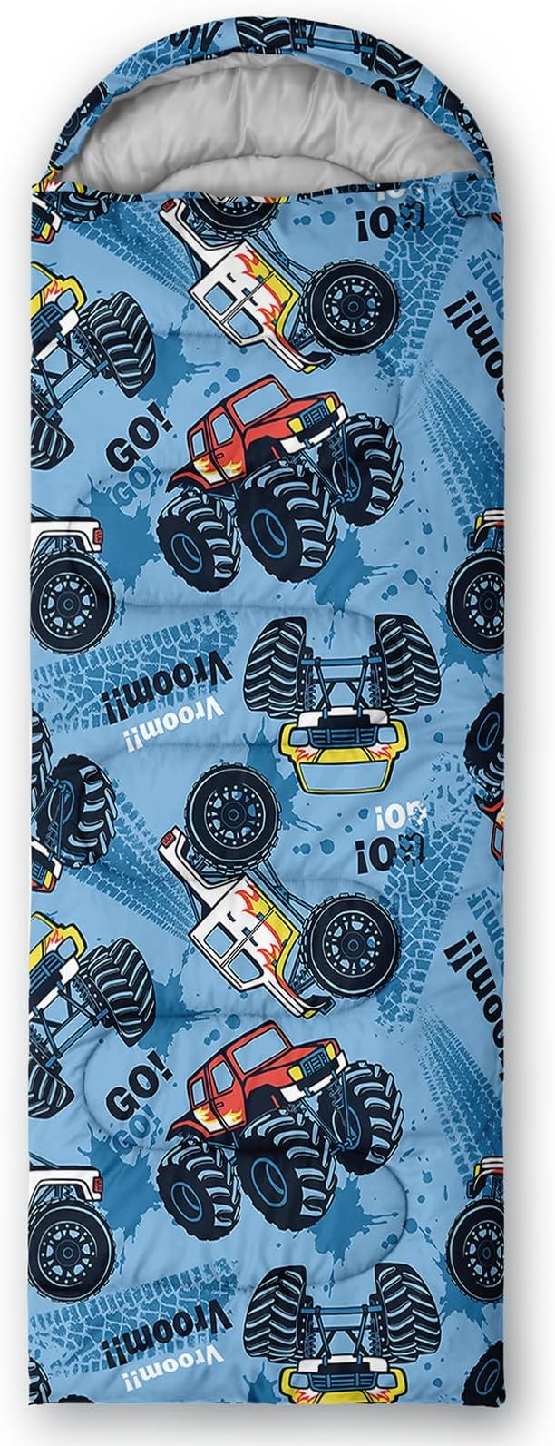 AILONEN Outer Space Astronaut Camping Sleeping Bags,Lightweight & Waterproof,3 Season Warm & Cool Weather,Cartoon Sleeping Bags for Kids,Boys Girls Travelling,Outdoors