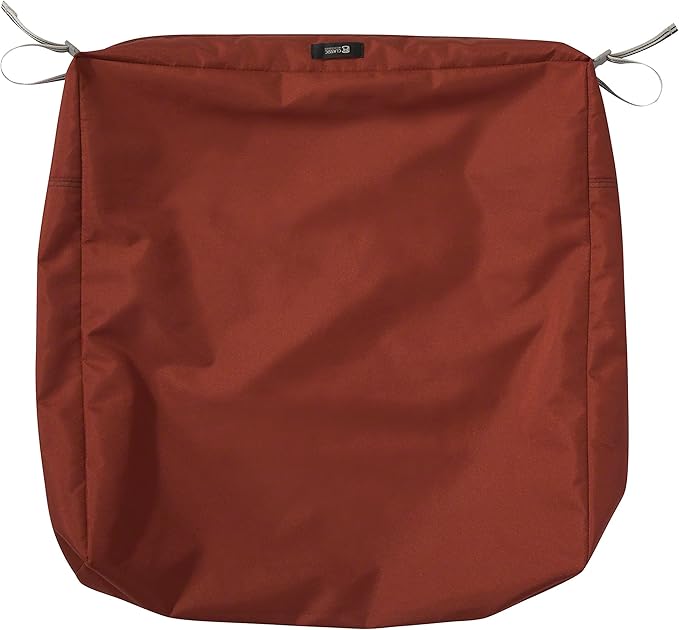 Classic Accessories Ravenna Water-Resistant Patio Lounge Chair/Loveseat Cushion, 25 x 27 x 5 Inch, Spice, rectangle Outdoor Seat Cushion