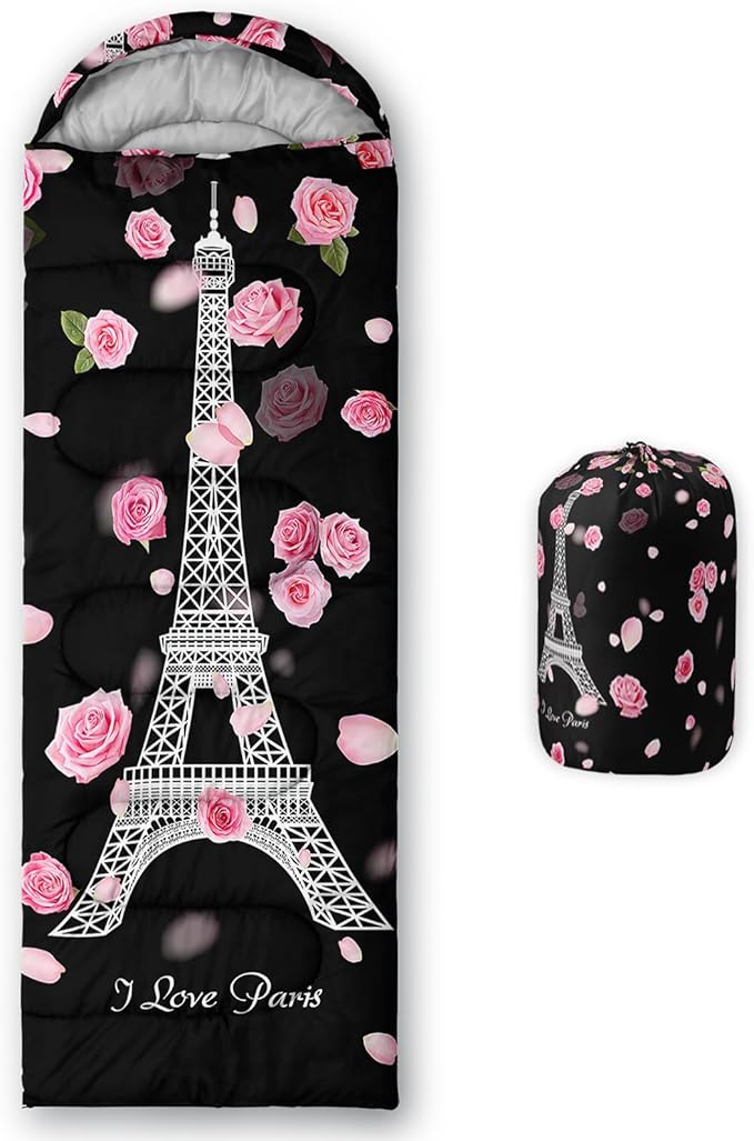 Camping Sleeping Bags Warm & Cool Weather Waterproof Backpacking Sleeping Bag All Seasons Camping, for Adult Kids Boy Girls Camping Gear Equipment, Traveling