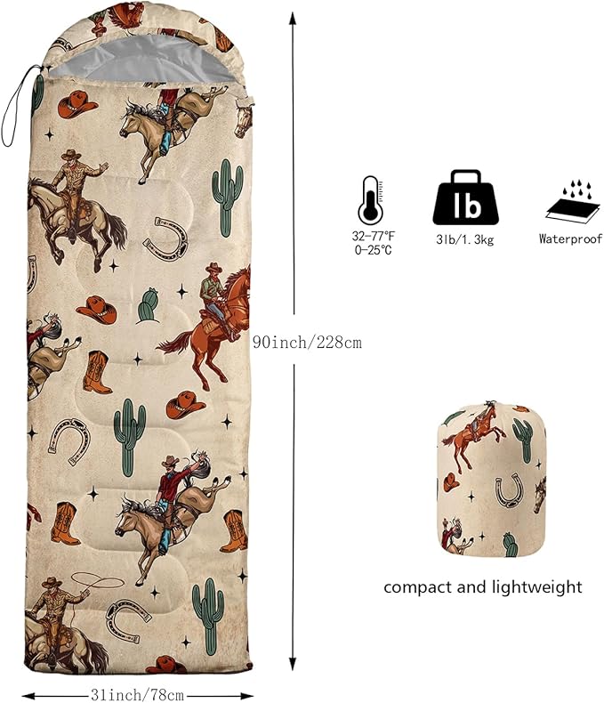 Camping Sleeping Bags Warm & Cool Weather Waterproof Backpacking Sleeping Bag All Seasons Camping, for Adult Kids Boy Girls Camping Gear Equipment, Traveling