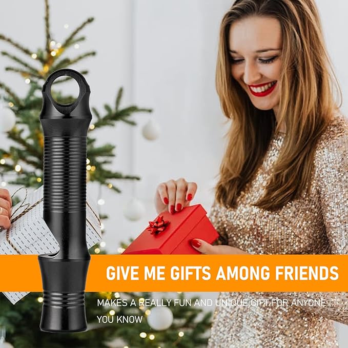 TISUR Titanium Emergency Whistle,EDC Safety Whistles Necklace Loud up to 120db,Survival Whistles for Survival,Hiking,Camping,Pets Training