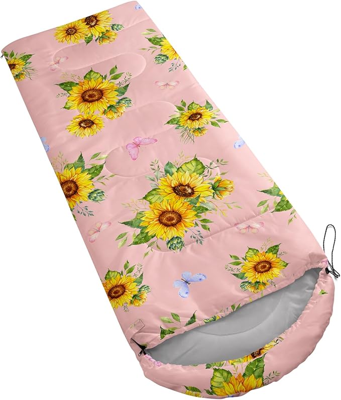 Sleeping Bags for Adults Kids,Backpacking Camping Sleeping Bag for Girls Boys Lightweight Waterproof Cold/Warm Weather Sleeping Bag for All Season